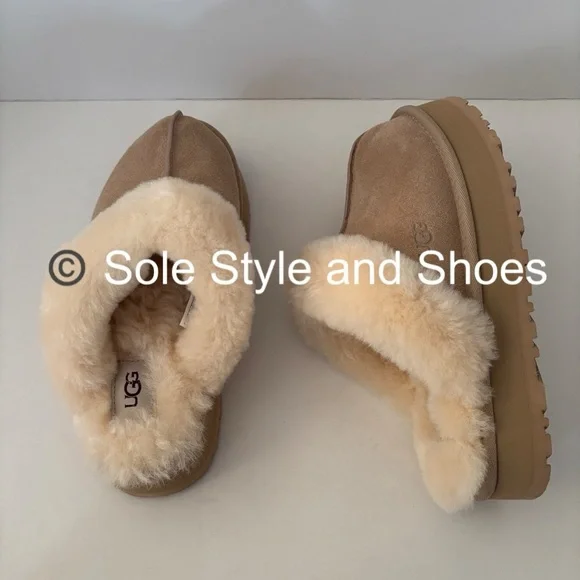 UGG Disquette Slippers Sand 8NEW in Box